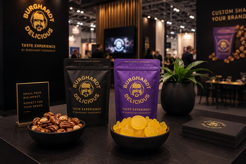 Burghardt Delicious perfekte Lösung an Snacks und personalisierten Fruchtgummis für Messen